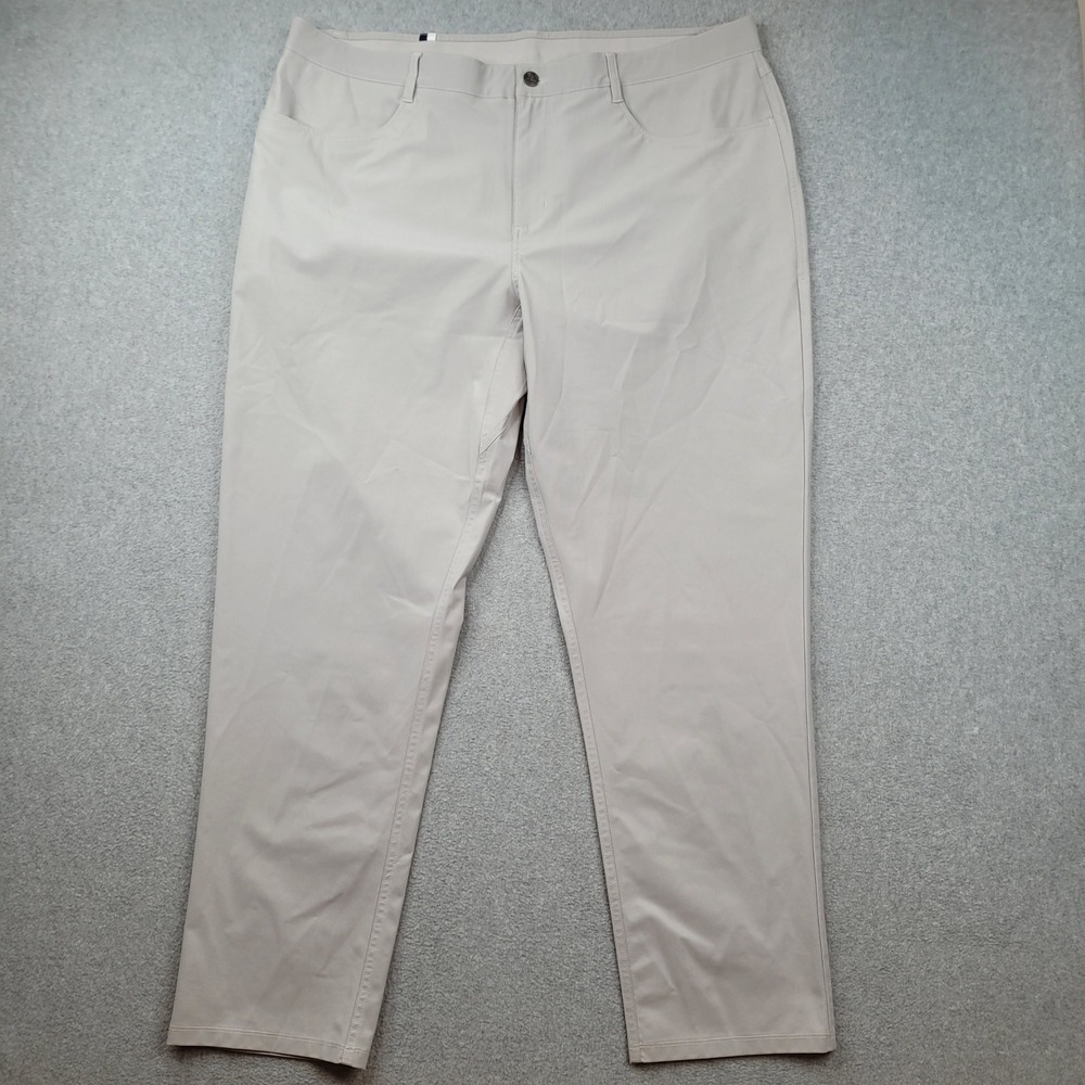 Rhoback Delta Performance Pants Mens 42x32 Gray 5-Pocket Golf Trousers MPAN0001